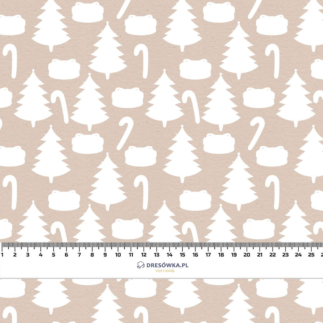 CHRISTMAS MIX PAT. 5 (WHITE CHRISTMAS) - looped knit fabric