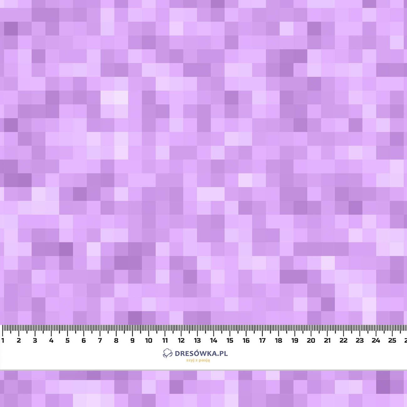 PIXELS pat. 2 / heather  - Waterproof woven fabric