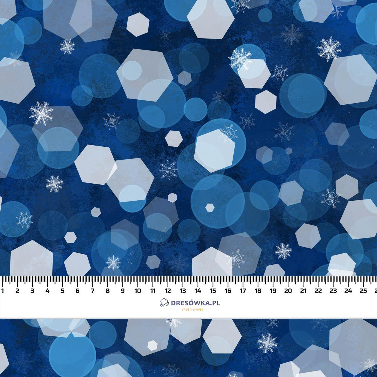 WINTER HEXAGON (WINTER IS COMING) - Cotton woven fabric