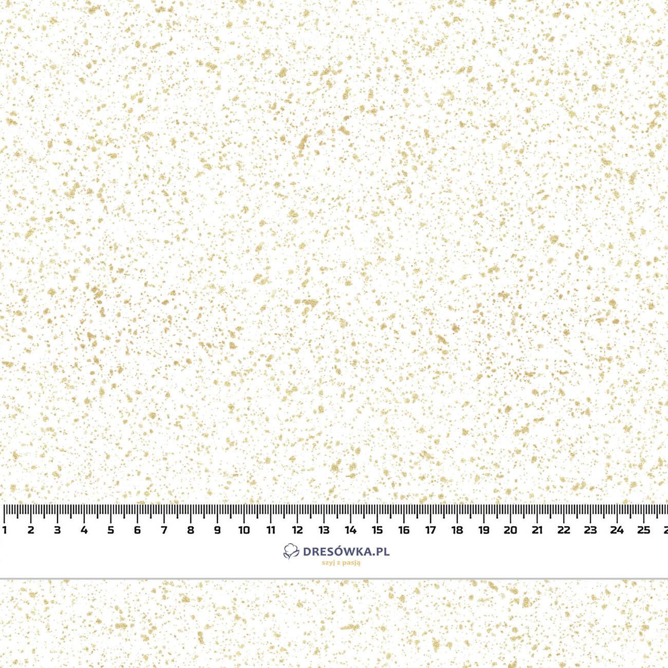 GOLDEN WINTER SKY (WHITE CHRISTMAS) - single jersey with elastane 