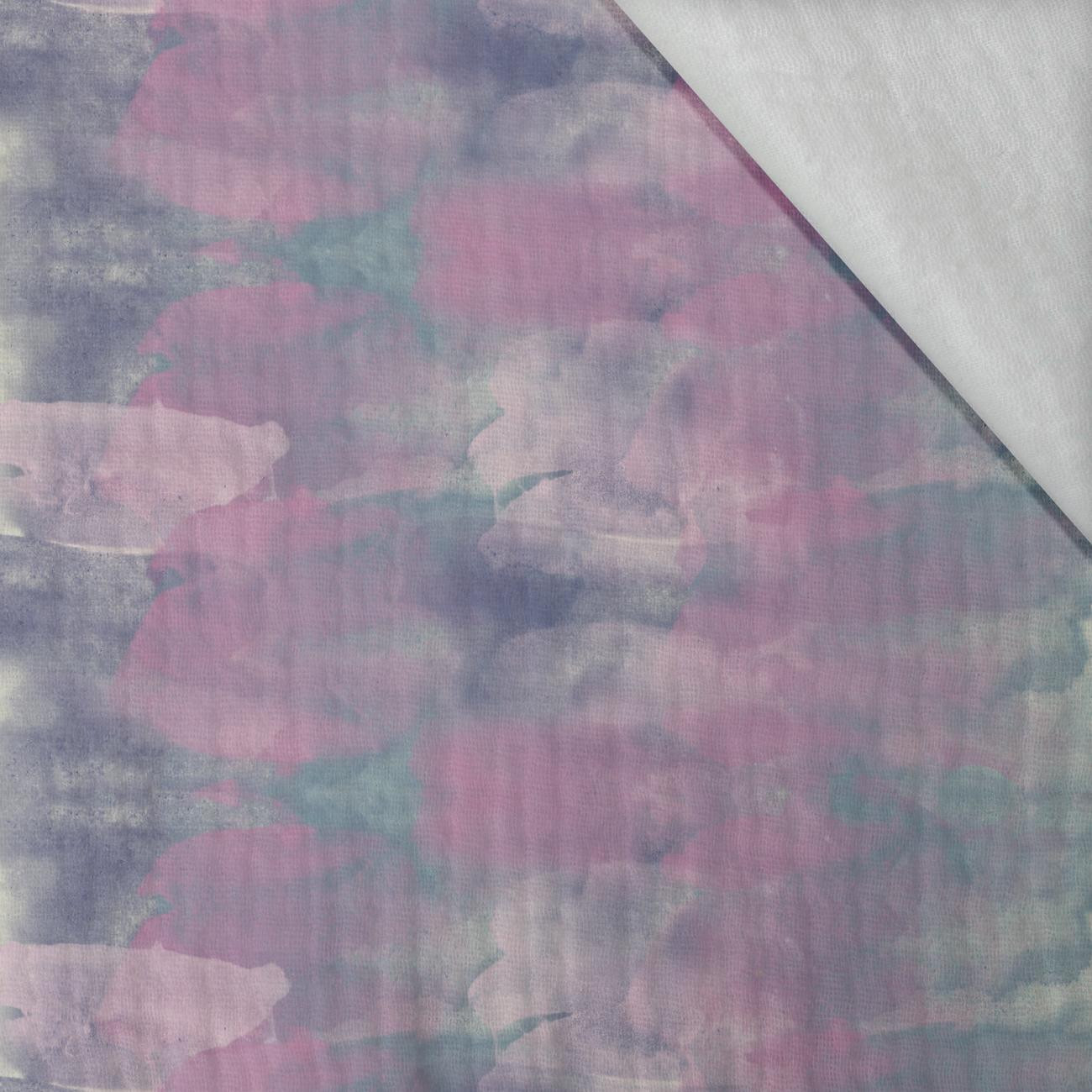 PASTEL CAMOUFLAGE - Cotton muslin