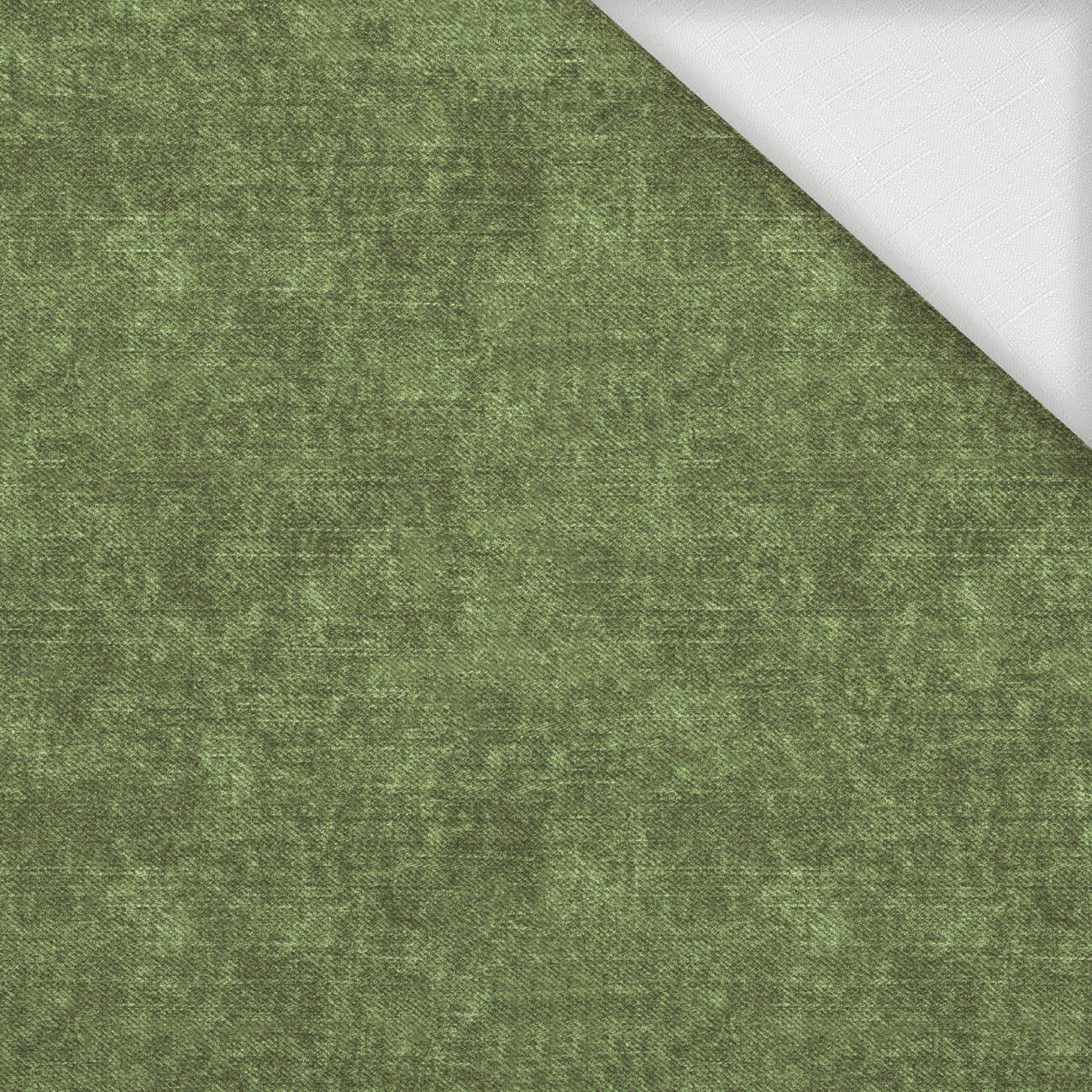 ACID WASH / olive - Woven Fabric for tablecloths