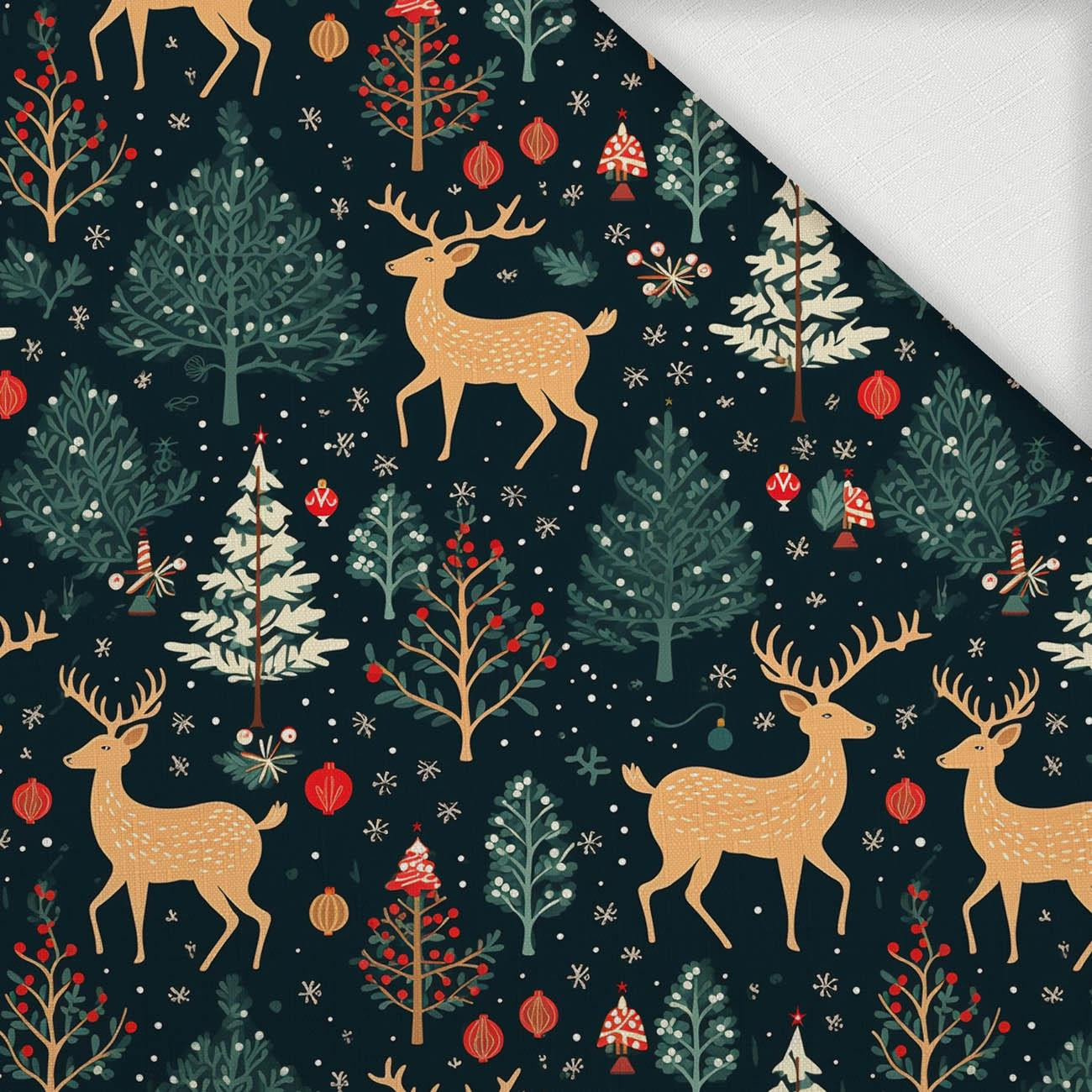 CHRISTMAS FOREST - Woven Fabric for tablecloths