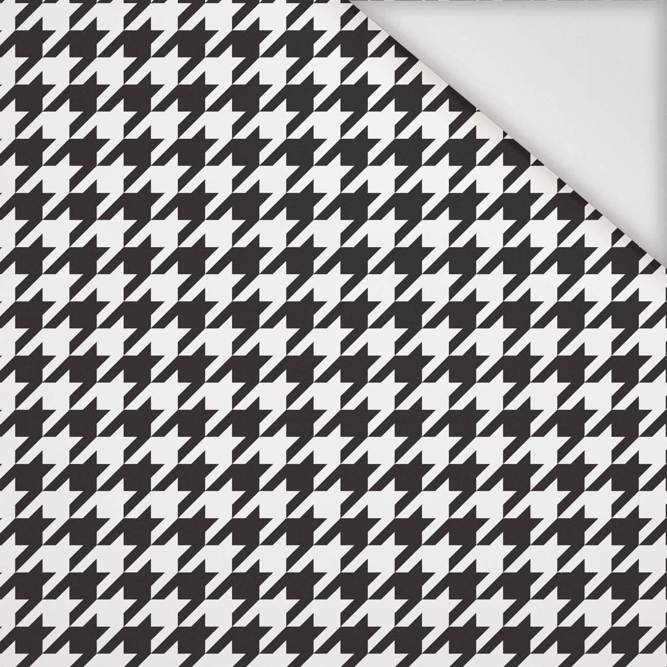 BLACK HOUNDSTOOTH / WHITE - Nylon fabric Pumi