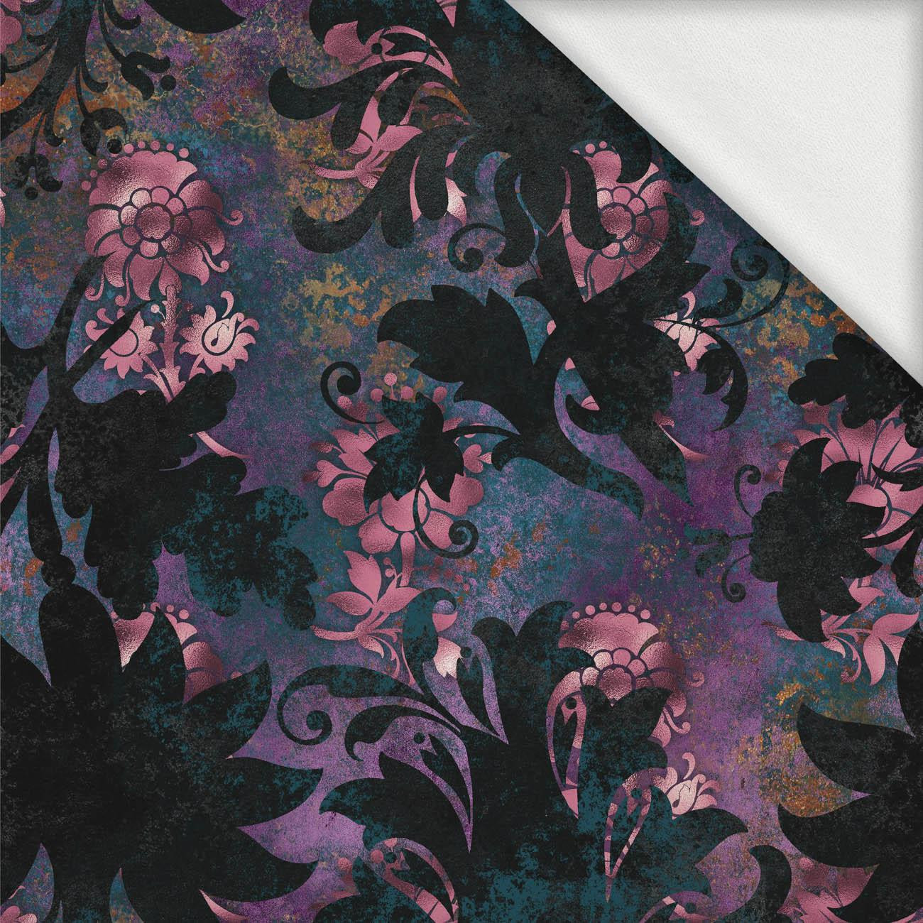 FLORAL  MS. 7 - looped knit fabric with elastane ITY