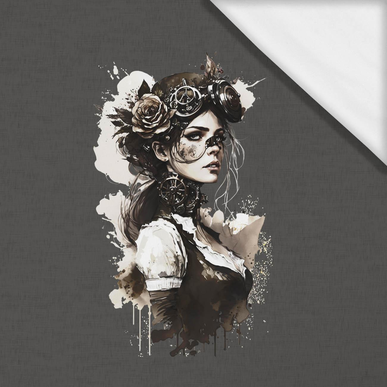 STEAMPUNK WOMEN - panel (60cm x 50cm) SINGLE JERSEY ITY