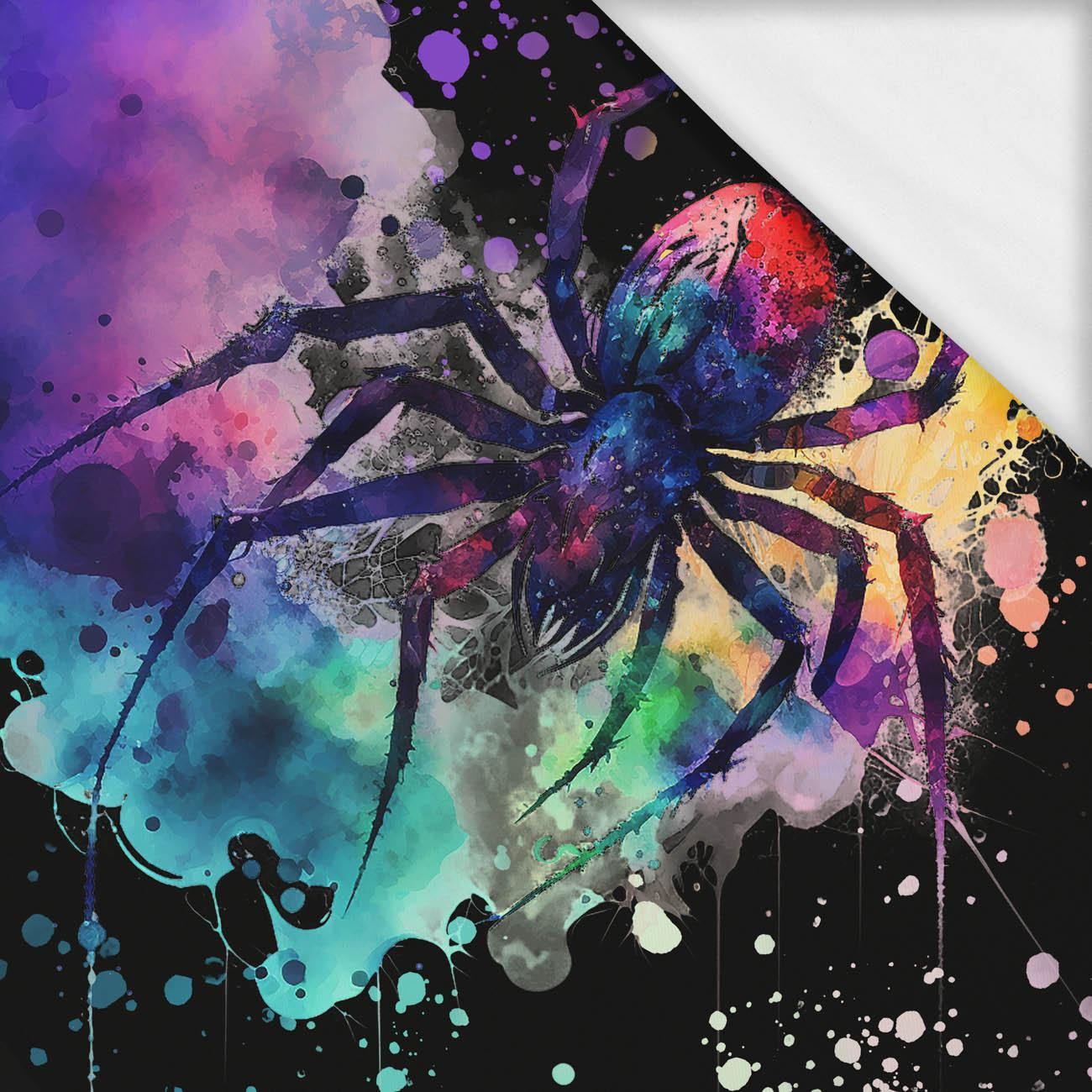 WATERCOLOR SPIDER - panel (60cm x 50cm) SINGLE JERSEY ITY