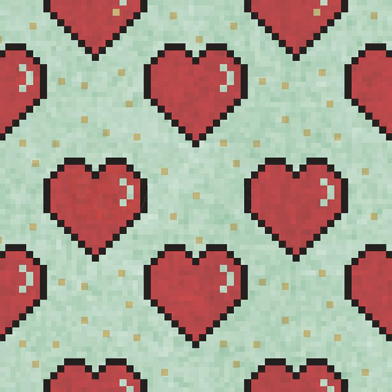 HEARTS (retro) / mint