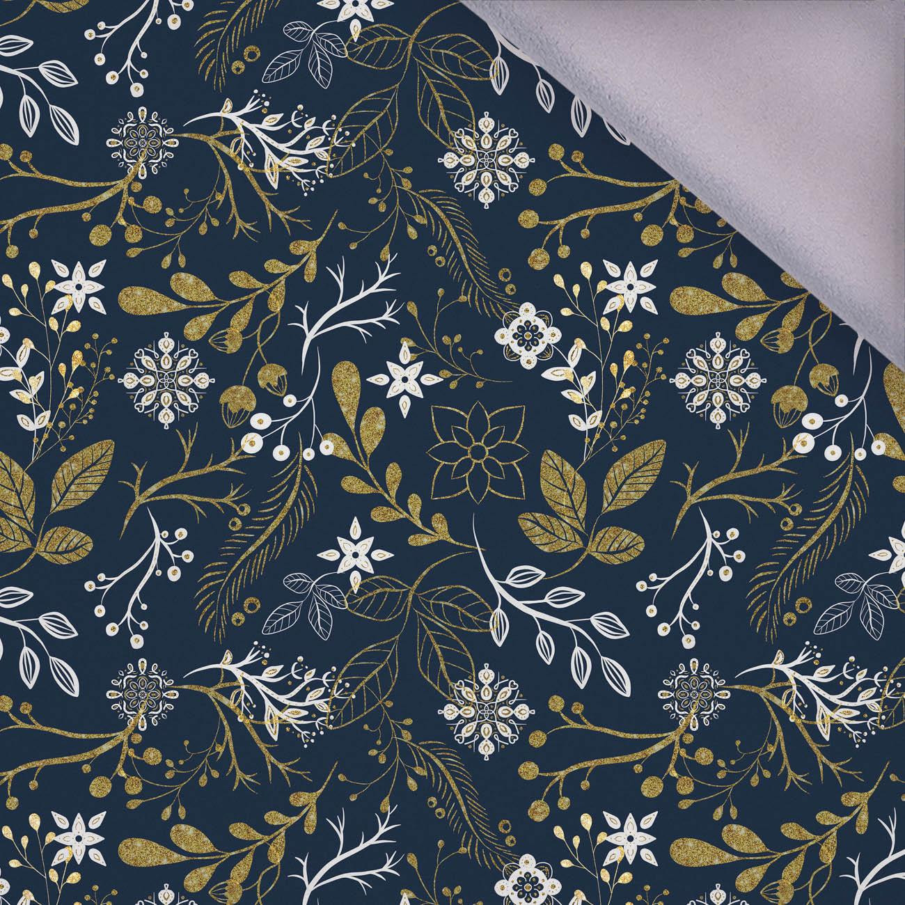 FOLK FLORAL pat. 1 / gold (FOLK FOREST) - softshell