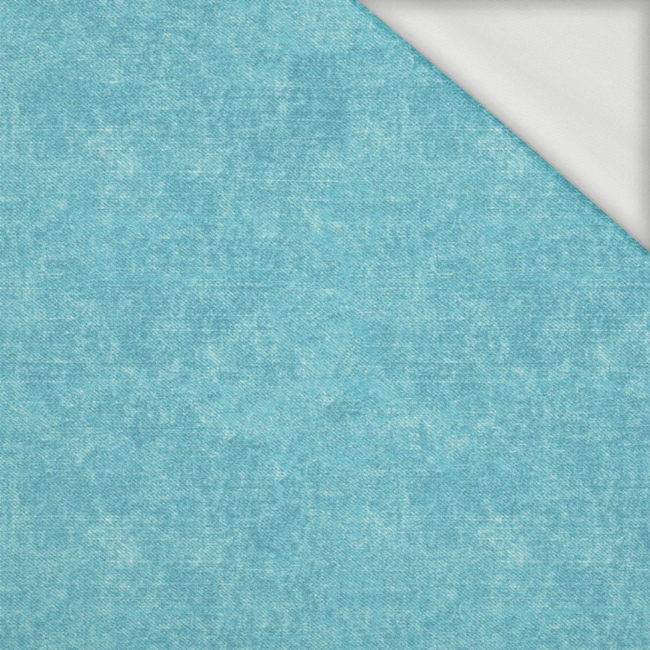 ACID WASH / SEA BLUE - looped knit fabric