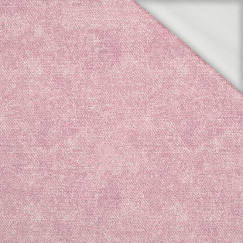 ACID WASH / ROSE QUARTZ - looped knit fabric