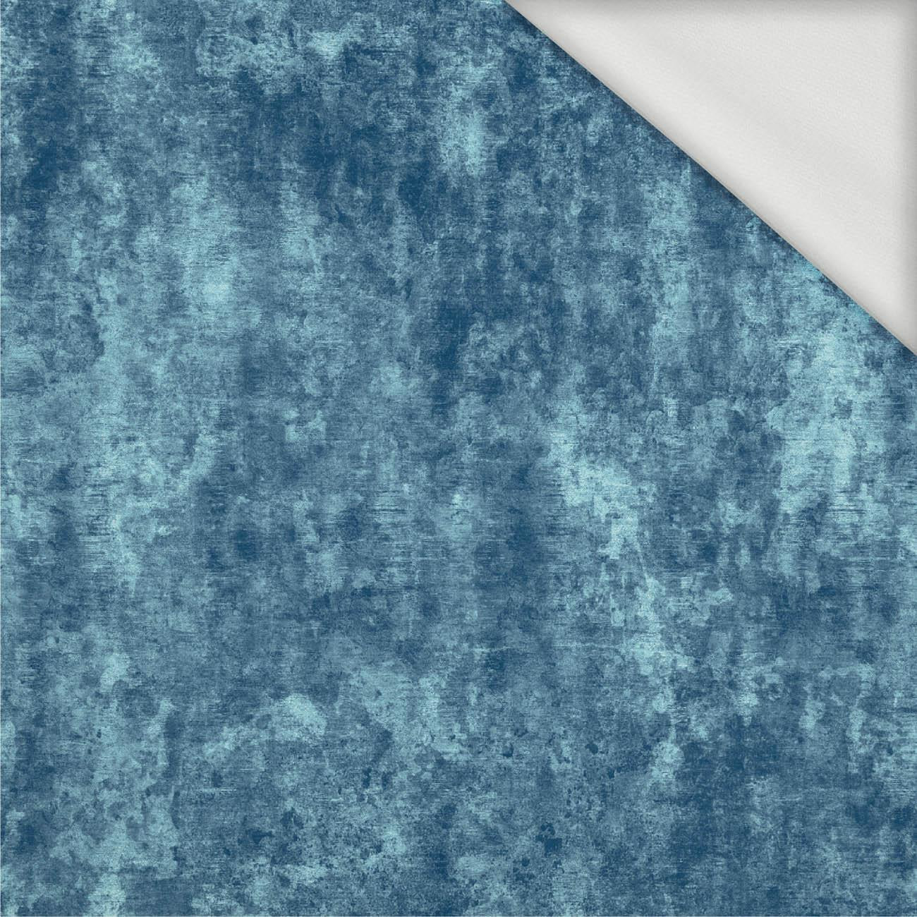 GRUNGE (atlantic blue) - looped knit fabric
