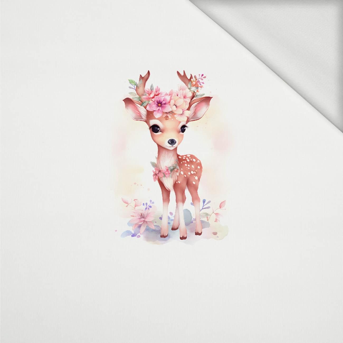 BABY DEER - panel (75cm x 80cm) looped knit