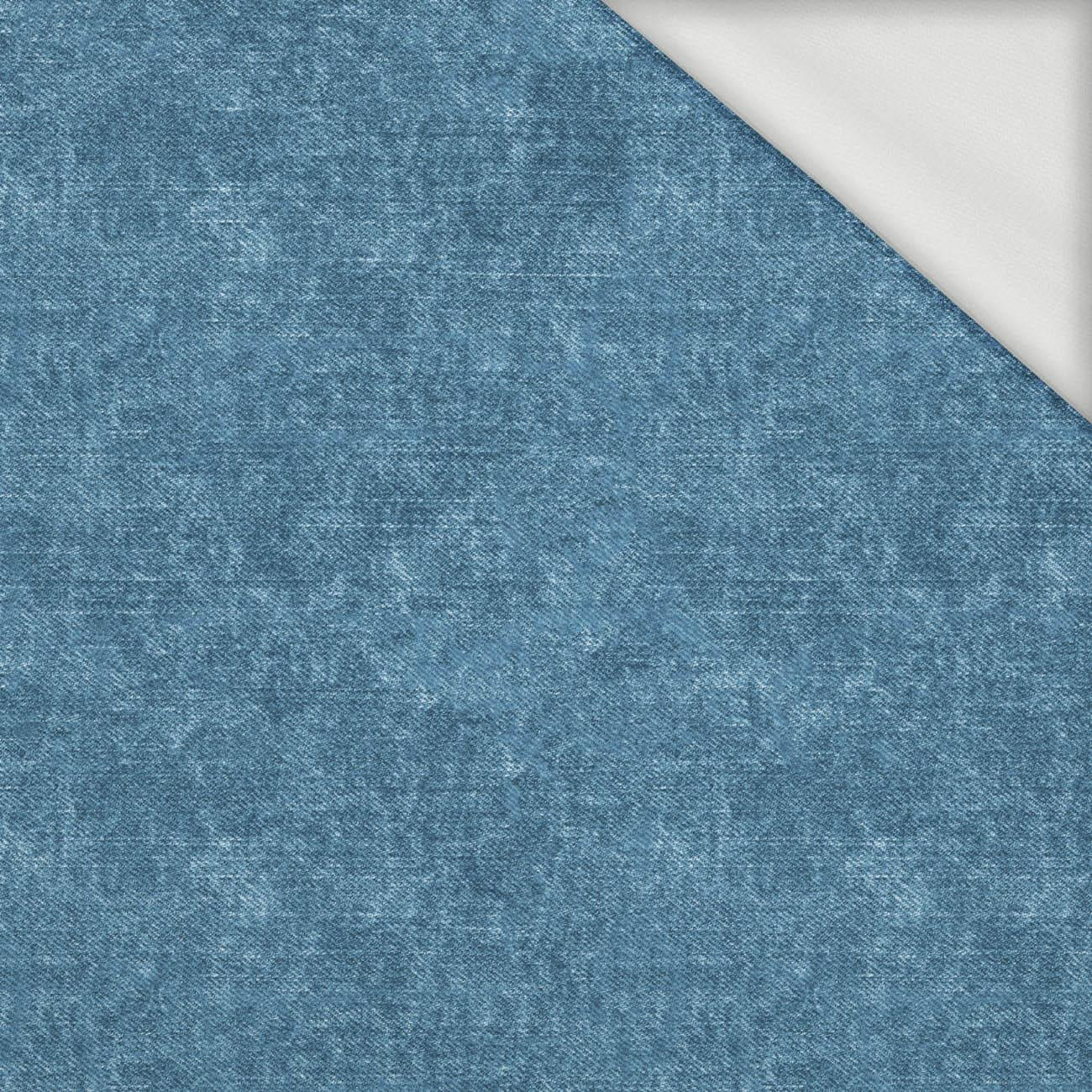 ACID WASH / ATLANTIC BLUE - looped knit fabric