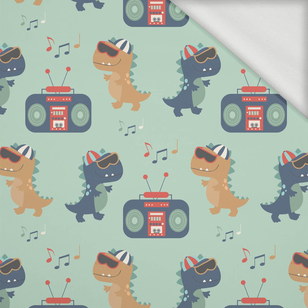 DINO BOOMBOX  - looped knit fabric