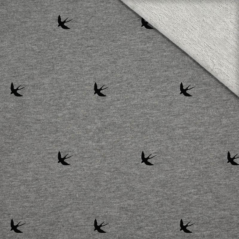 GYM (MINIMAL)  / öko melange - looped knit fabric