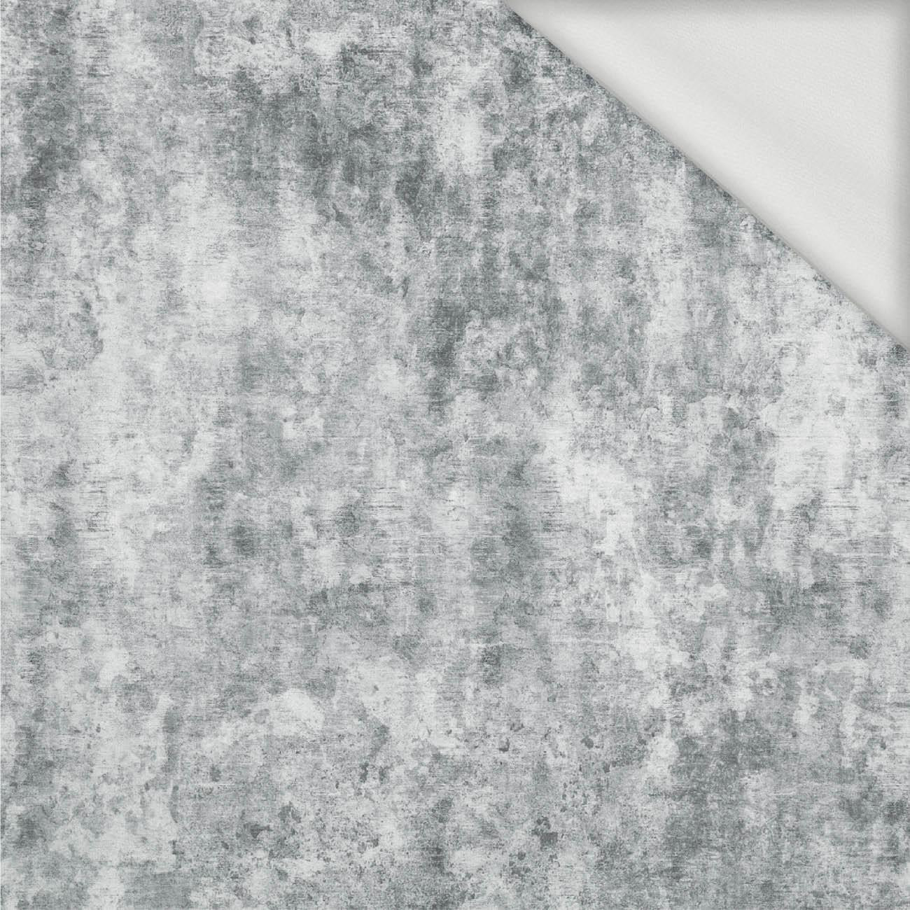 GRUNGE (light grey) - looped knit fabric