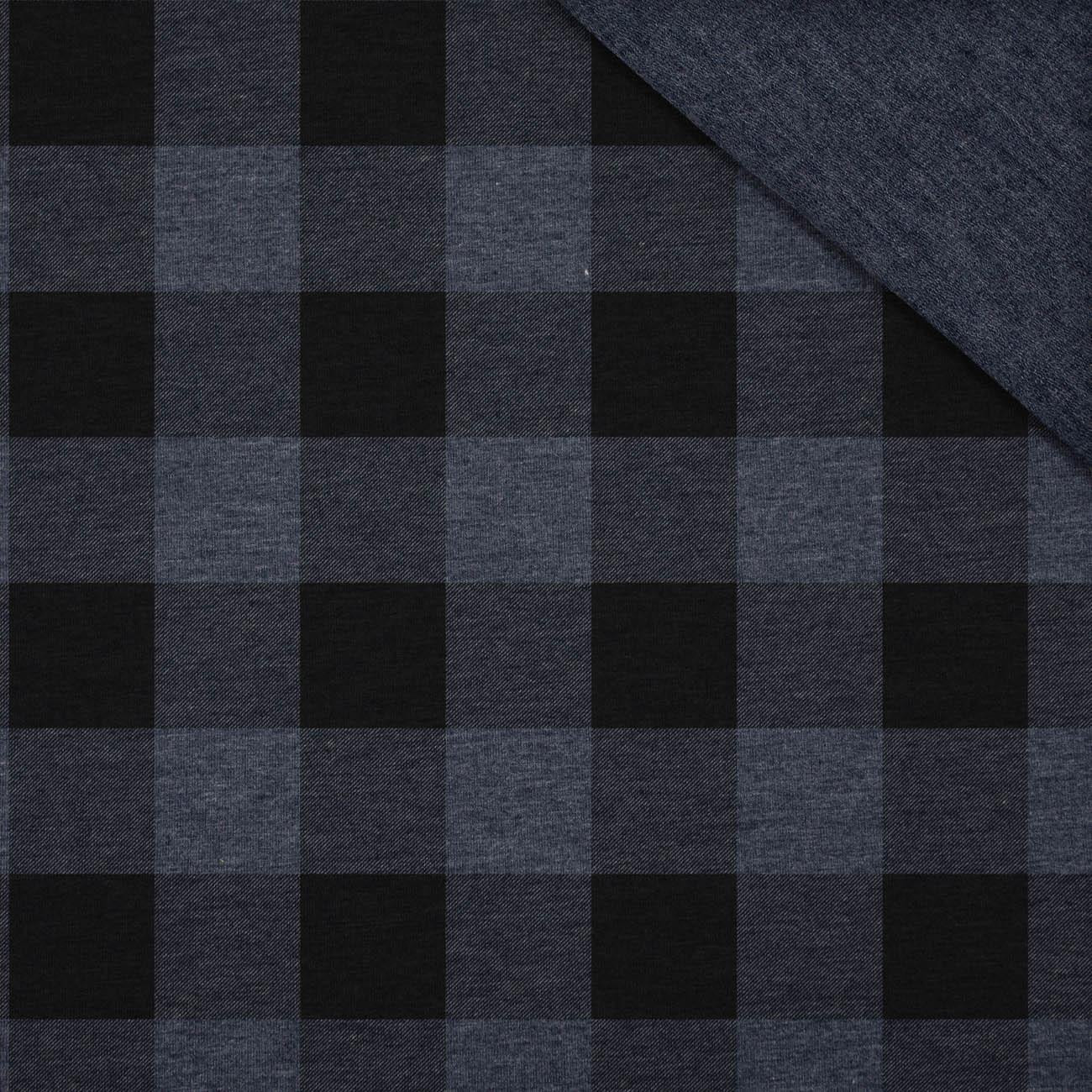 VICHY GRID BLACK / jeans - Sommersweat
