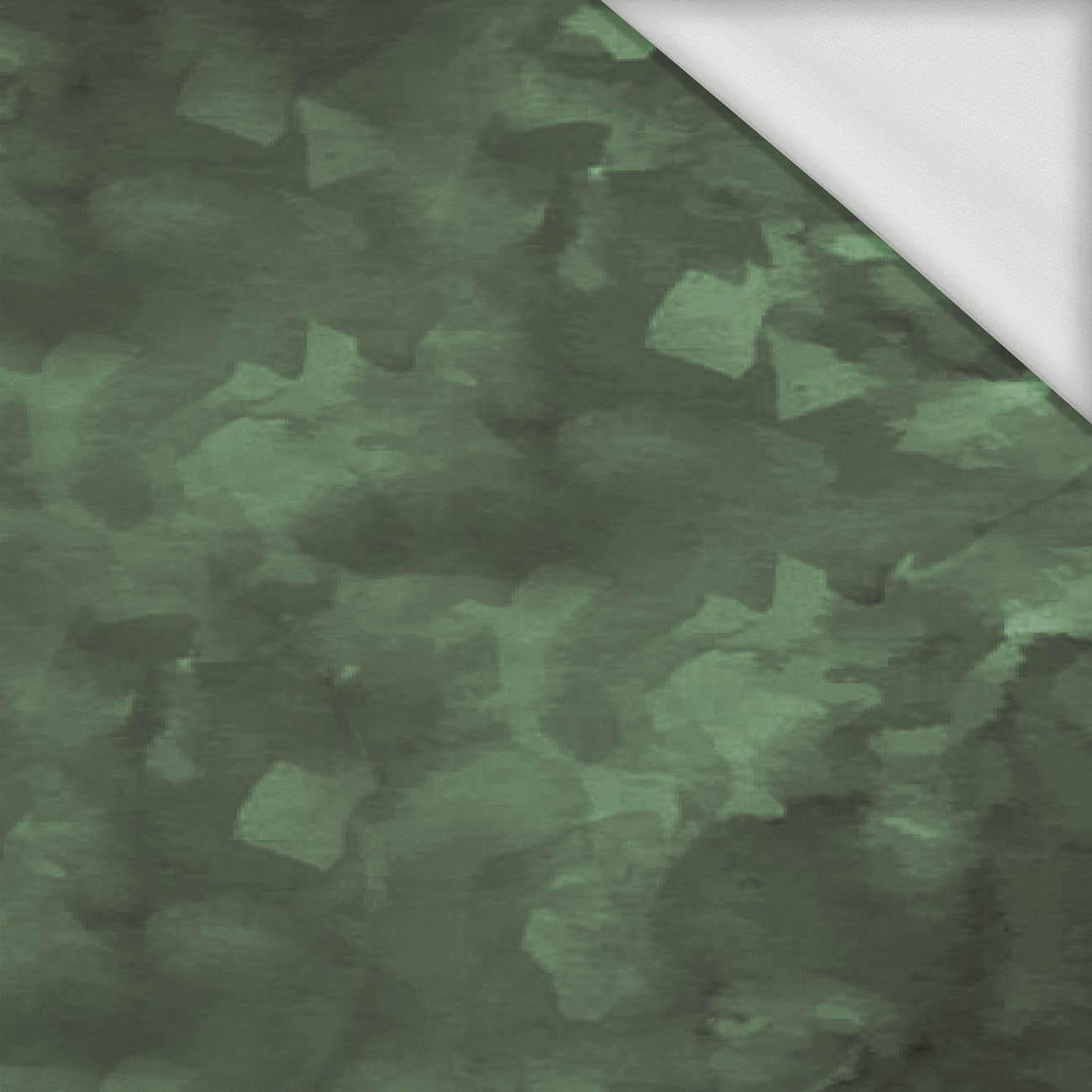 CAMOUFLAGE pat. 2 / khaki - looped knit fabric