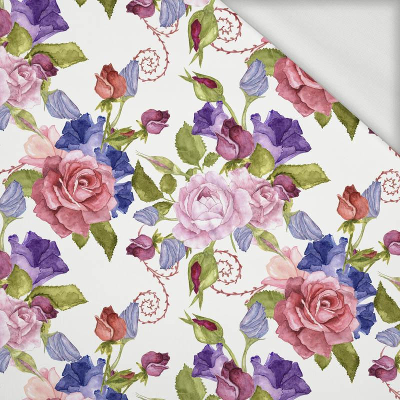 ROSE FLOWERS PAT. 2 (BLOOMING MEADOW) - looped knit fabric