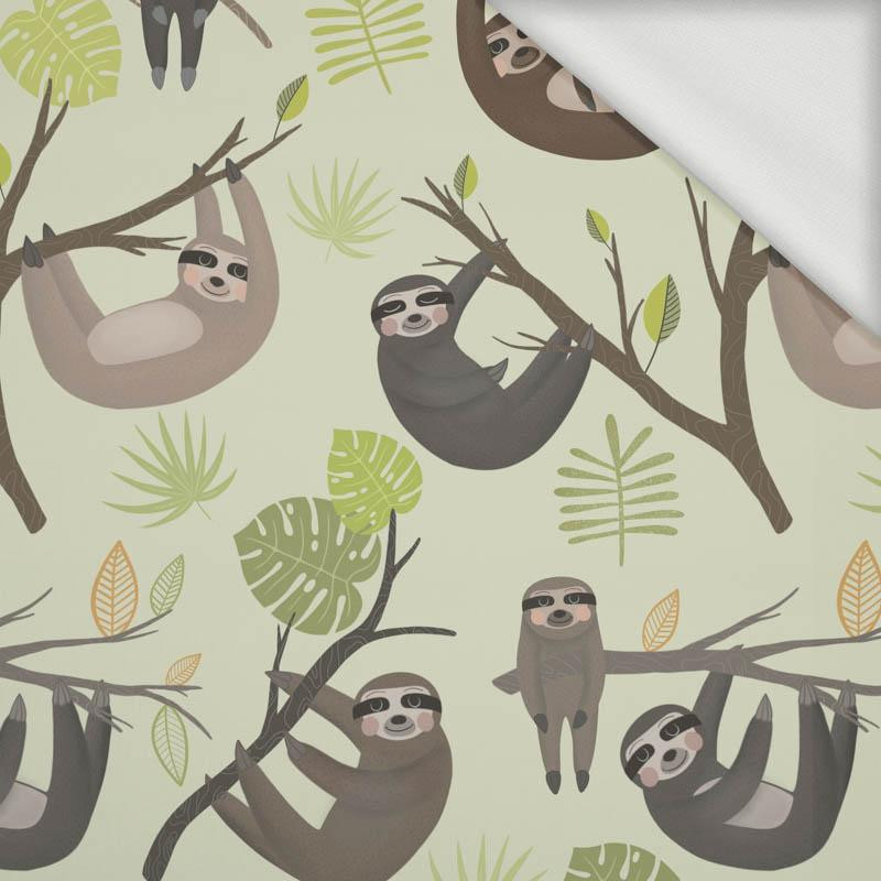 SLOTHS / mosteras (SLOTHS) / pistazie - looped knit fabric