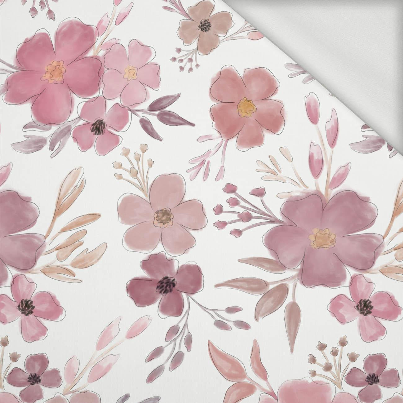 PAINTED FLOWERS pat. 1 - looped knit fabric