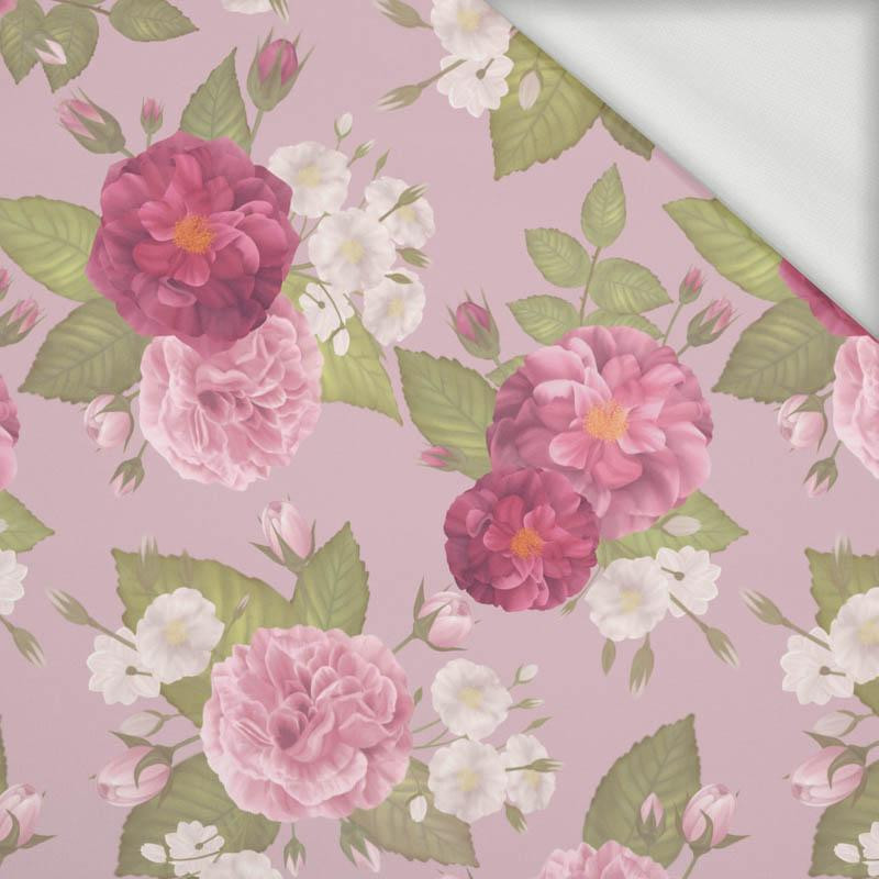 ROSE GARDEN / pink - looped knit fabric