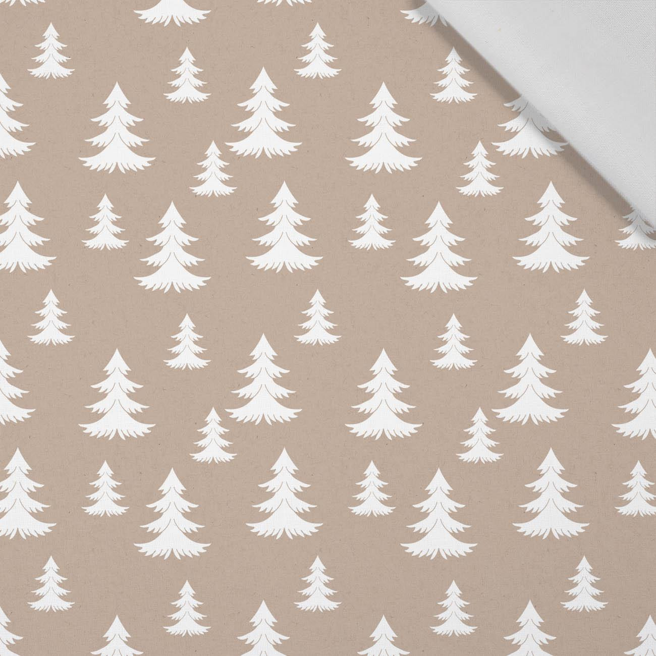 WHITE CHRISTMAS TREES (WHITE CHRISTMAS) - Cotton woven fabric