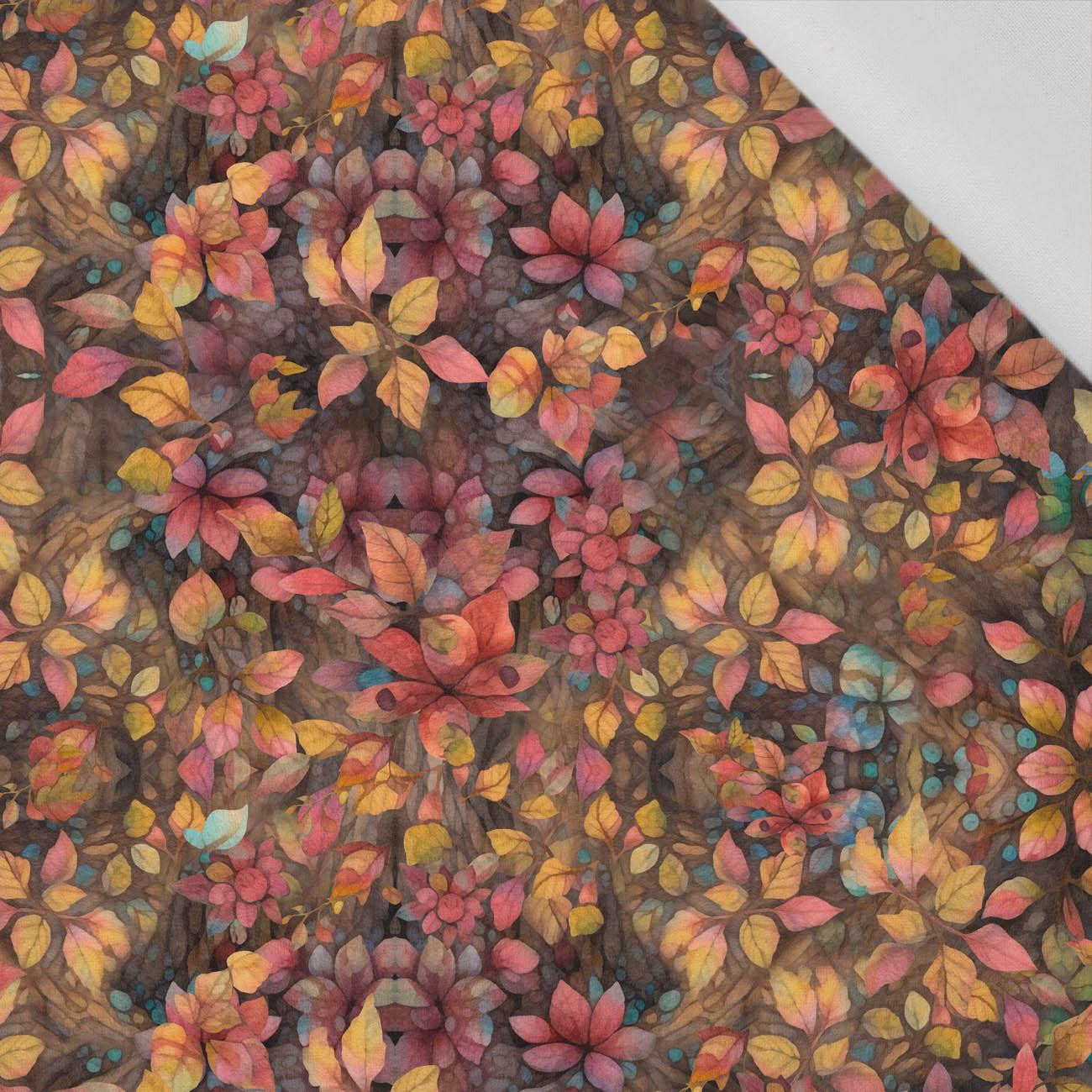 BOHO LEAVES PAT. 2 - Cotton woven fabric