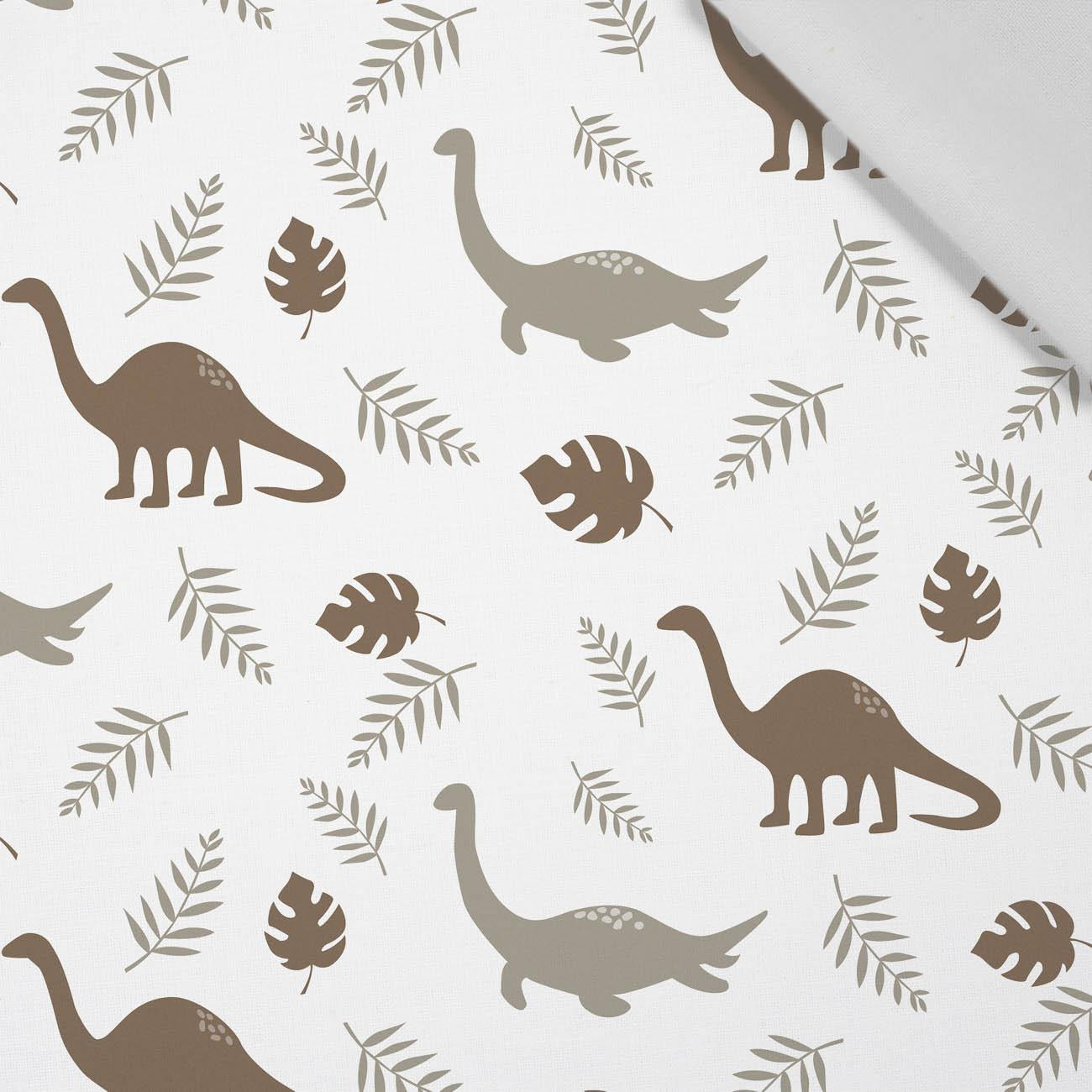BROWN DINOSAURS PAT. 3 - Cotton woven fabric