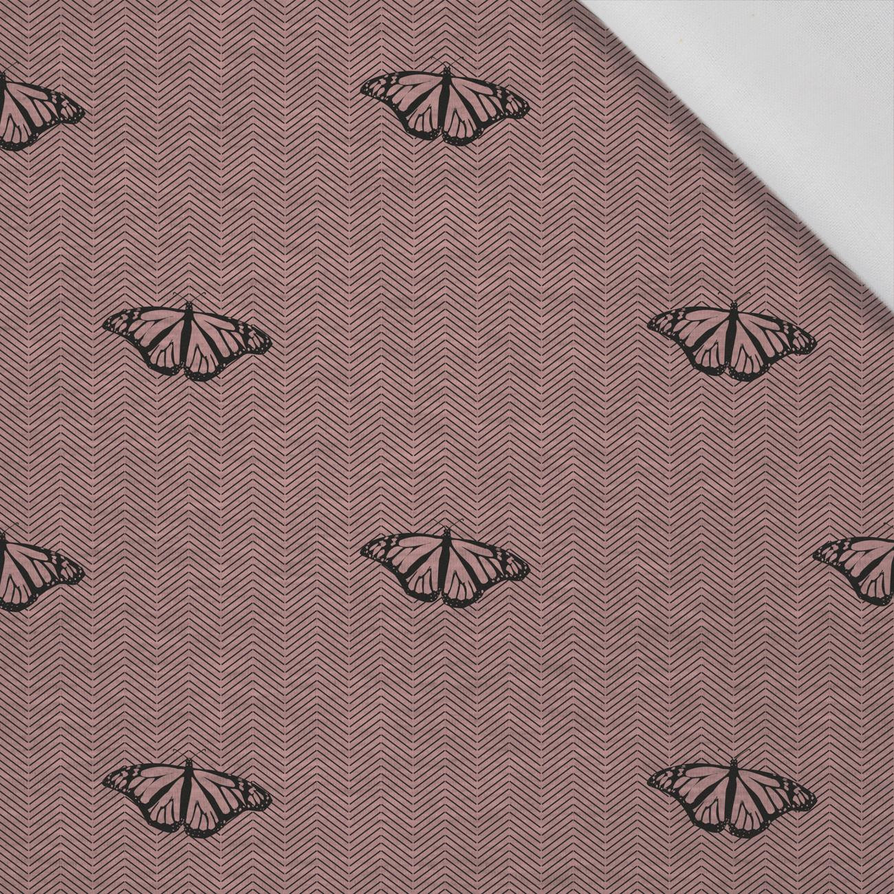 MOTHS / NIGHT CALL / rose quartz - Cotton woven fabric