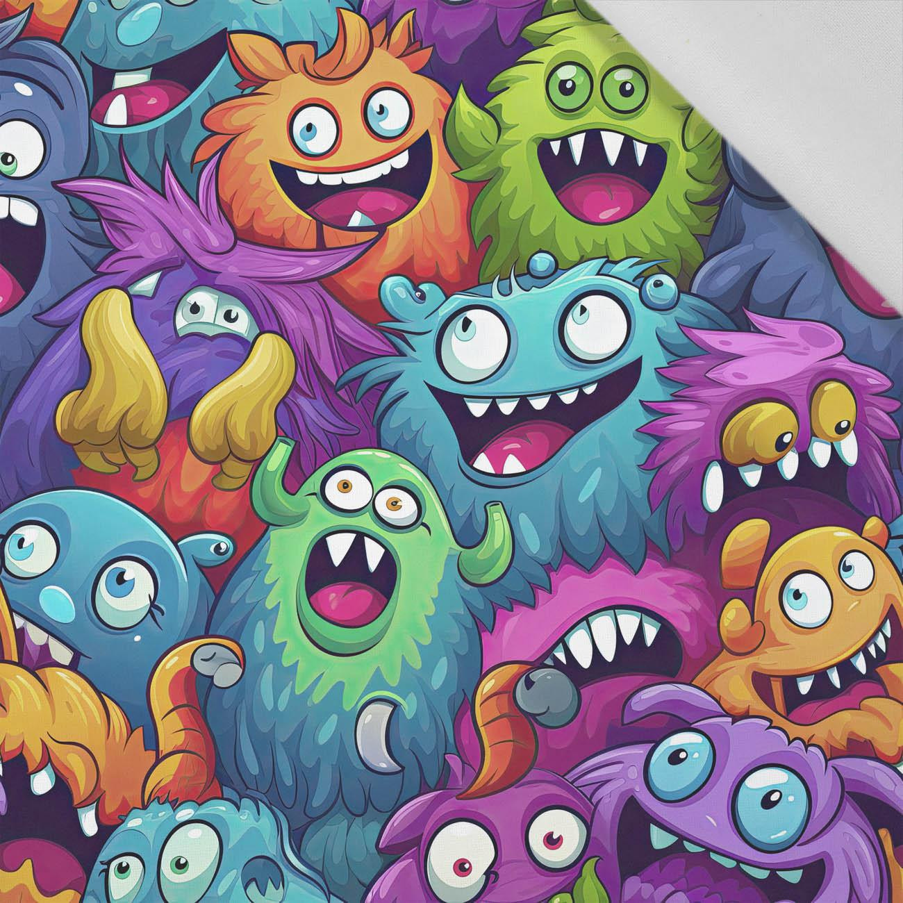 CRAZY MONSTERS PAT. 2 - Cotton woven fabric