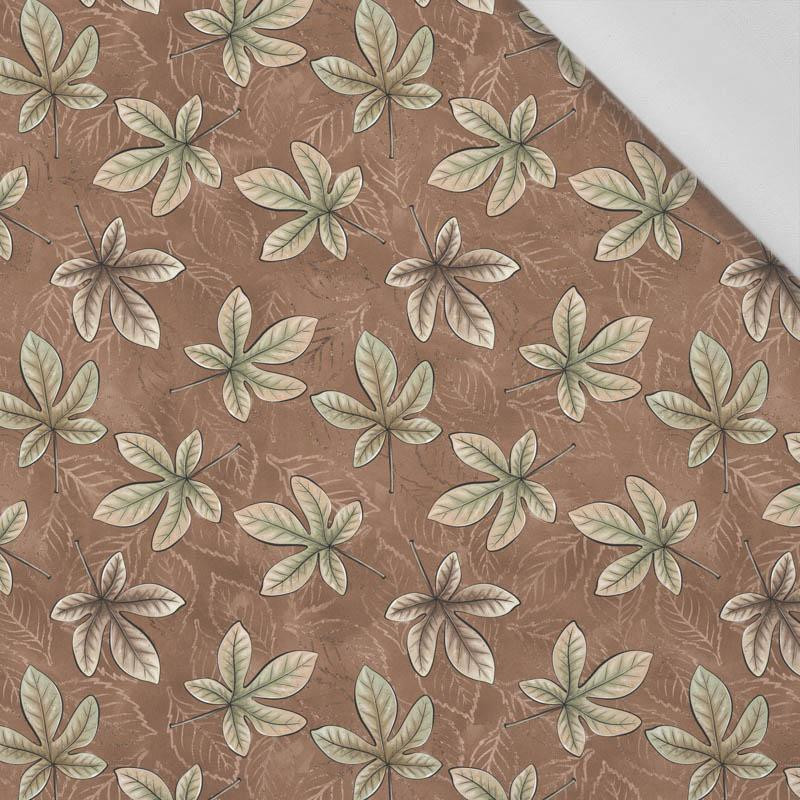 CHESTNUT LEAVES (AUTUMN IN THE FOREST) - Cotton woven fabric