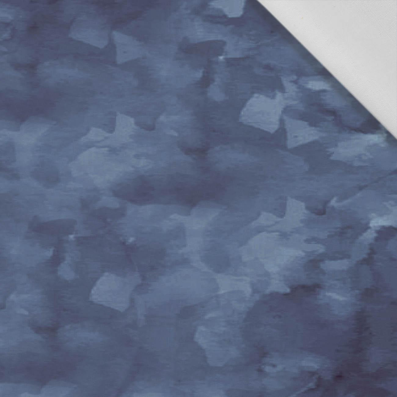 CAMOUFLAGE pat. 2 / dark blue - Cotton woven fabric
