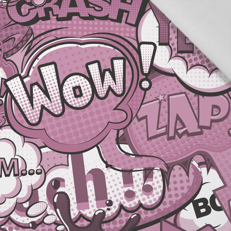 COMIC BOOK (pink) - Cotton woven fabric