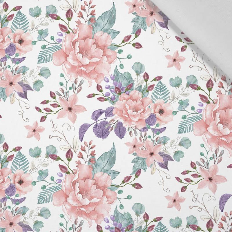 WILD ROSE FLOWERS PAT. 1 (BLOOMING MEADOW) - Cotton woven fabric