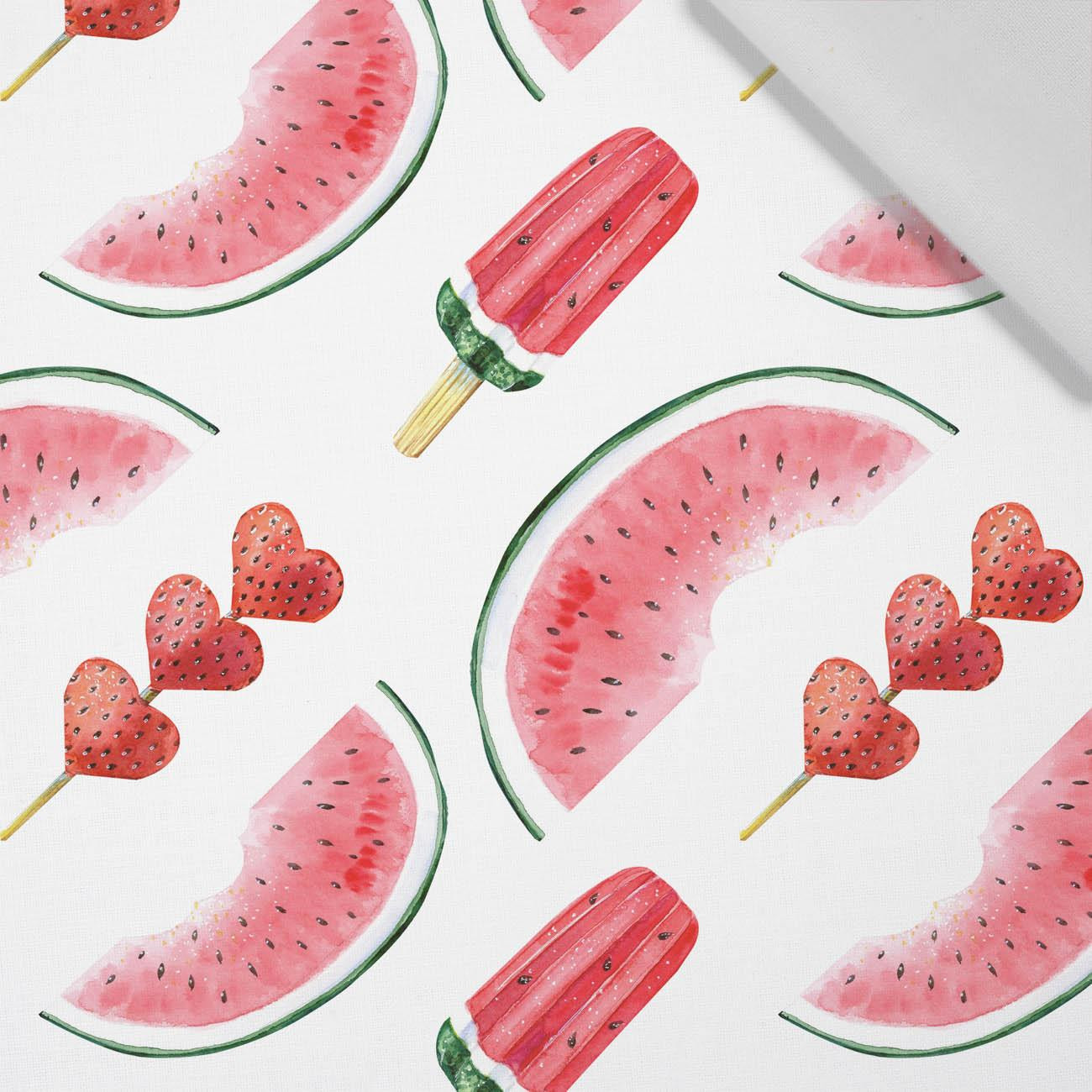 ICE CREAM AND WATERMELONS - Cotton woven fabric