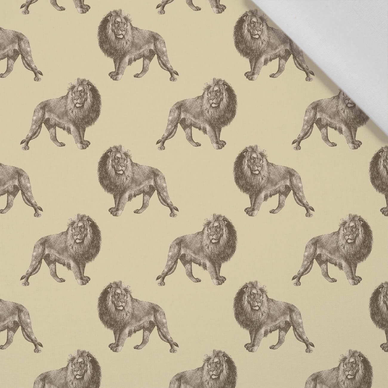 LIONS (SAFARI) - Cotton woven fabric