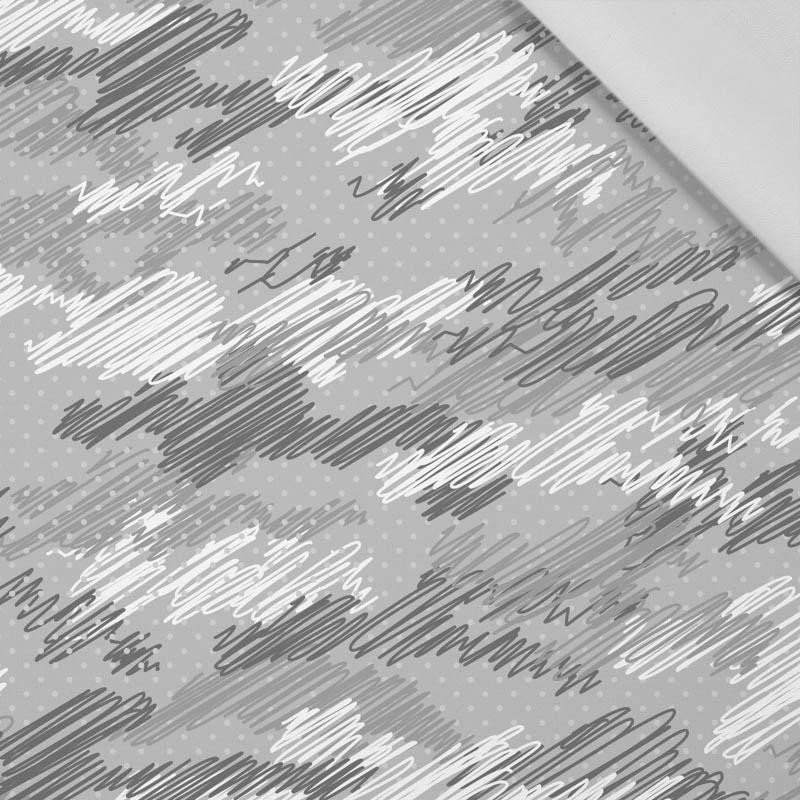 CAMOUFLAGE - scribble / grey - Cotton woven fabric