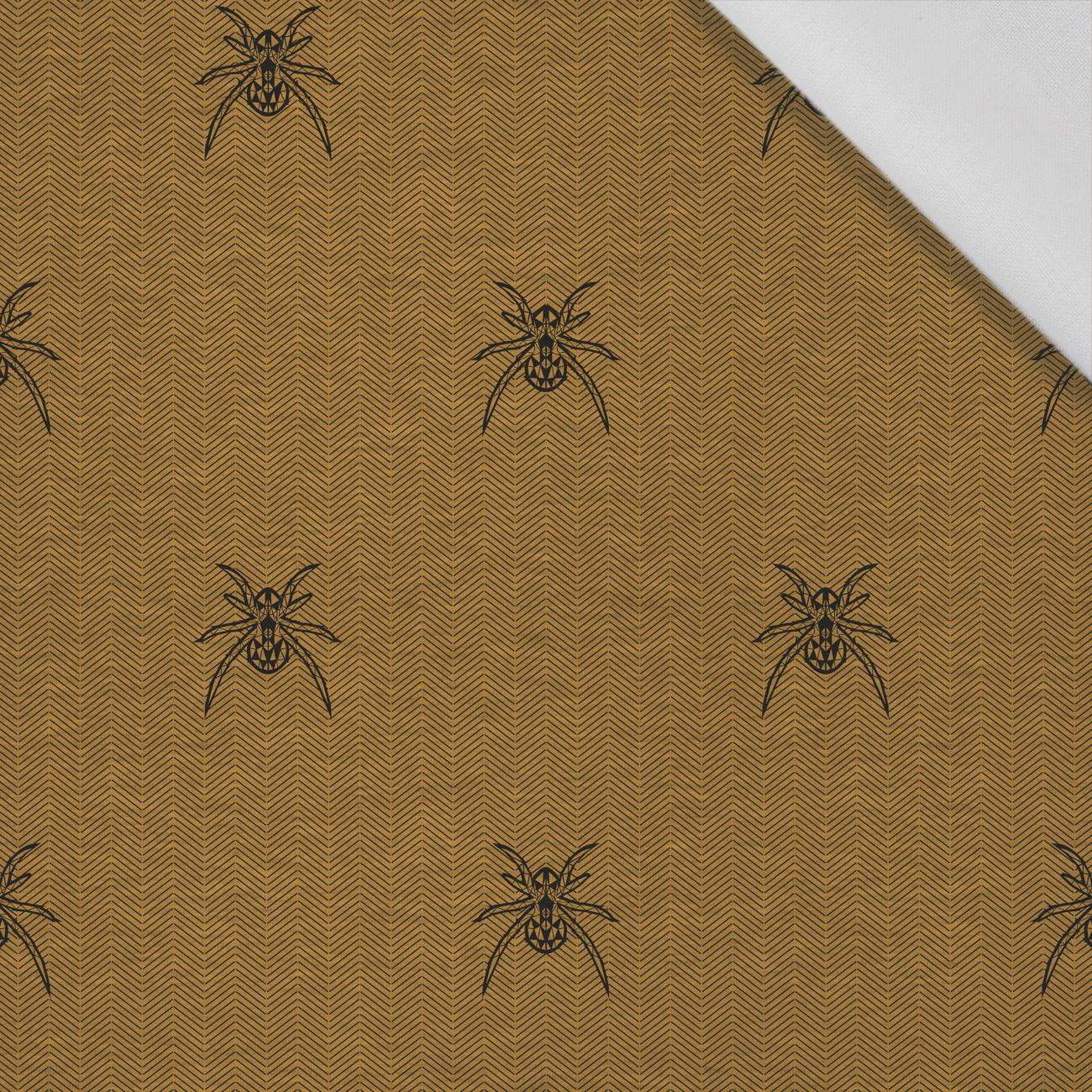 SPIDER / NIGHT CALL / mustard - Cotton woven fabric