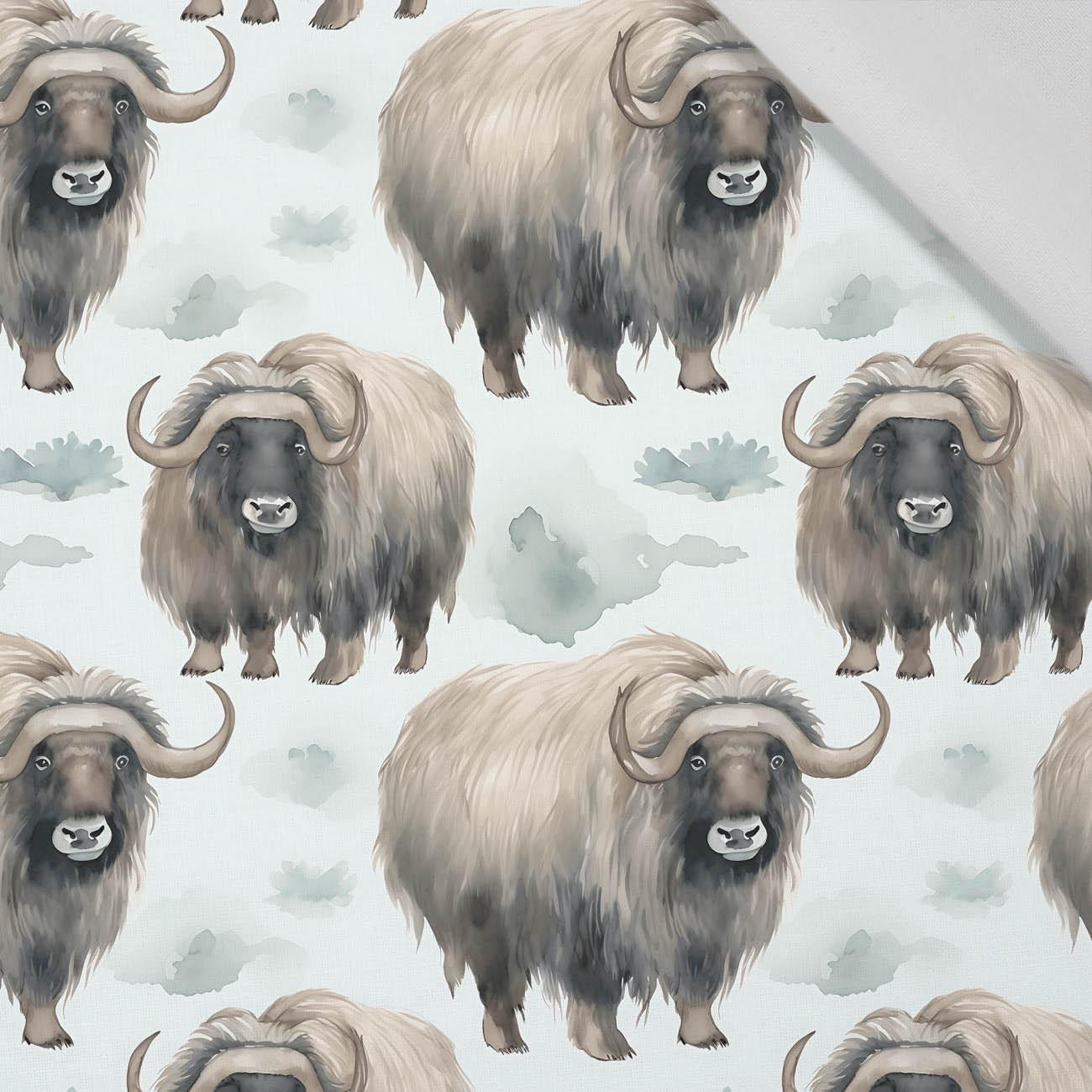 PASTEL BISON - Cotton woven fabric