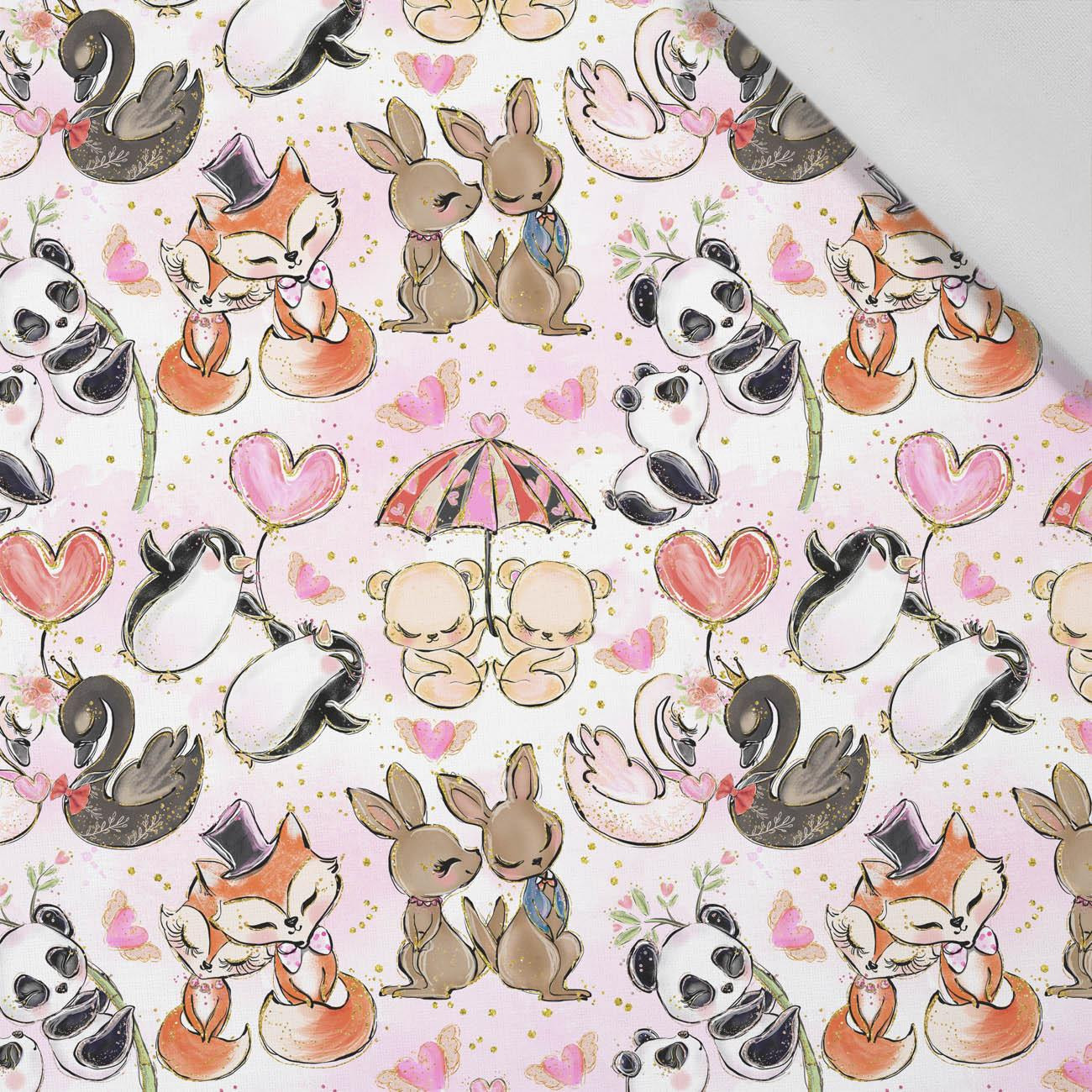 LITTLE ANIMALS IN LOVE - Cotton woven fabric