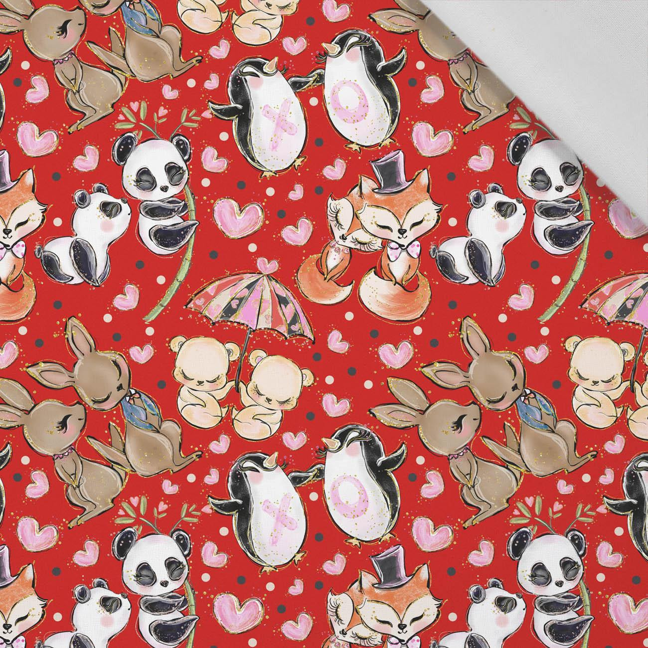 LITTLE ANIMALS IN LOVE pat. 2 - Cotton woven fabric