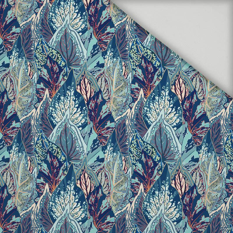 BLUE LEAVES (VINTAGE) - quick-drying woven fabric
