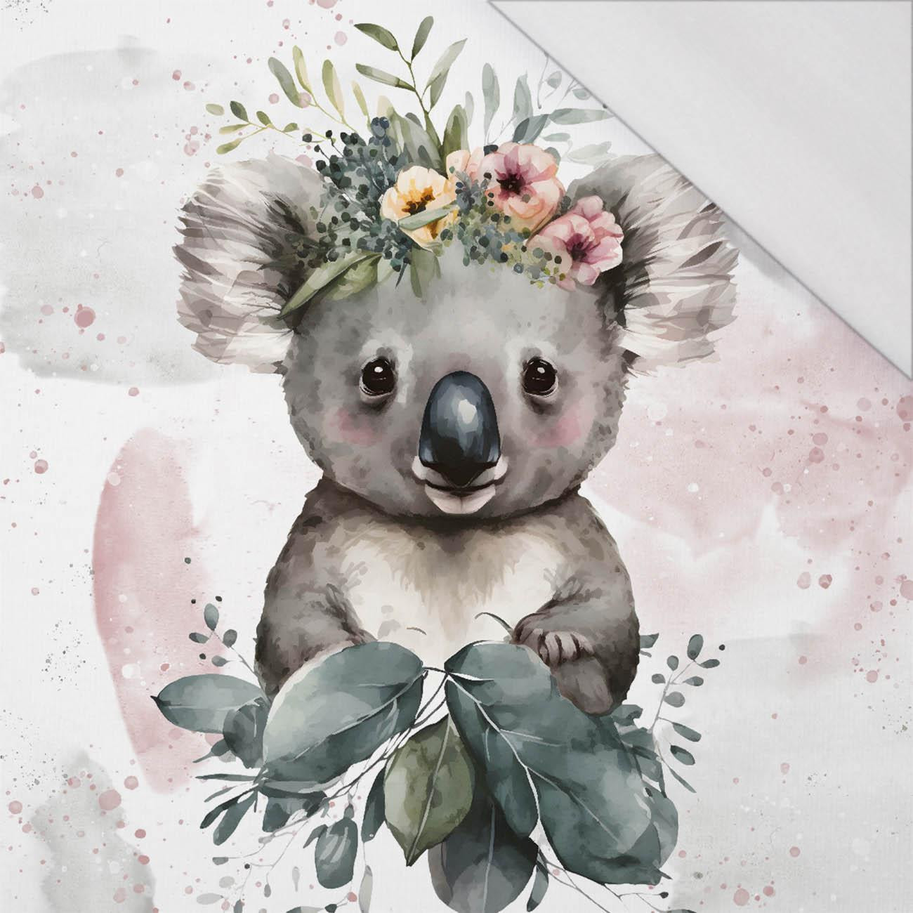 BABY KOALA - panel (75cm x 80cm) SINGLE JERSEY PANEL