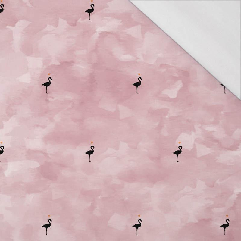 FLAMINGOS (minimal) / CAMOUFLAGE pat. 2 (rose quartz) - single jersey with elastane 