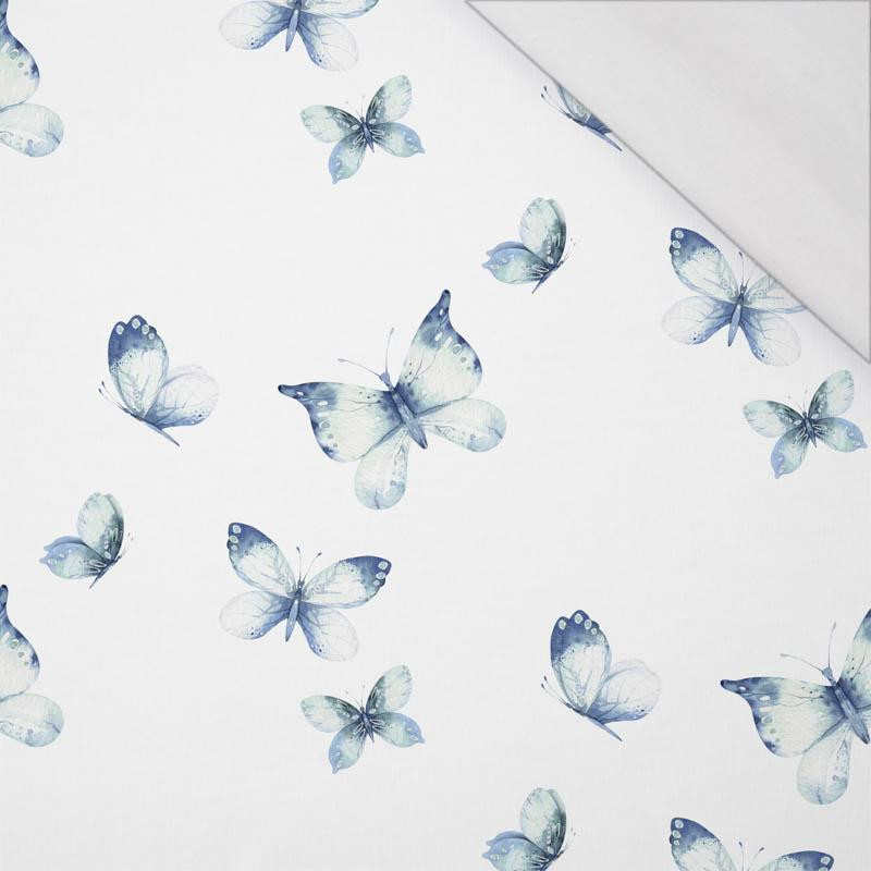 BUTTERFLIES PAT. 4 (WATER-COLOR BUTTERFLIES) - single jersey with elastane 