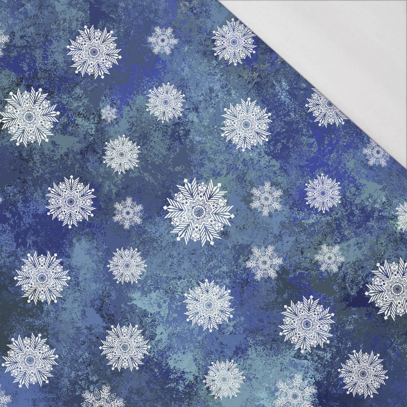 SNOWFLAKES PAT. 2 (WINTER IS COMING) - single jersey with elastane 