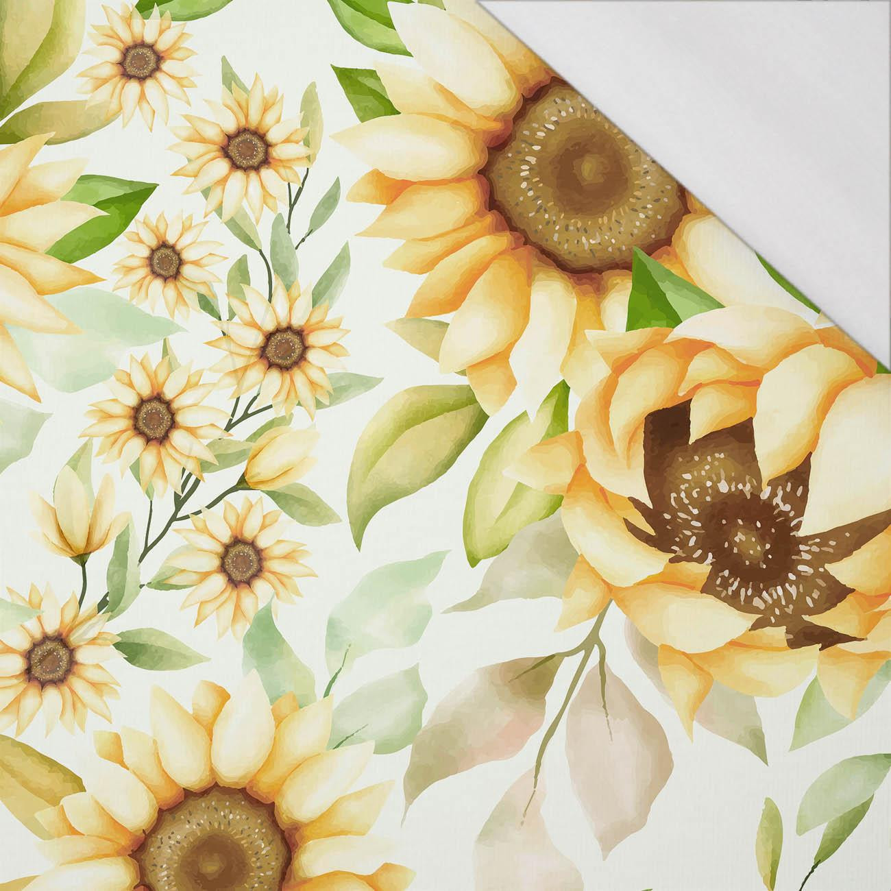 PASTEL SUNFLOWERS PAT. 3 - single jersey with elastane 