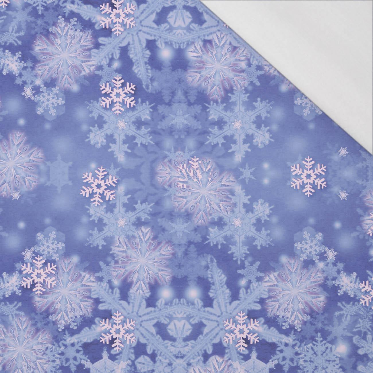 SNOWFLAKES (Very Peri) - single jersey with elastane 